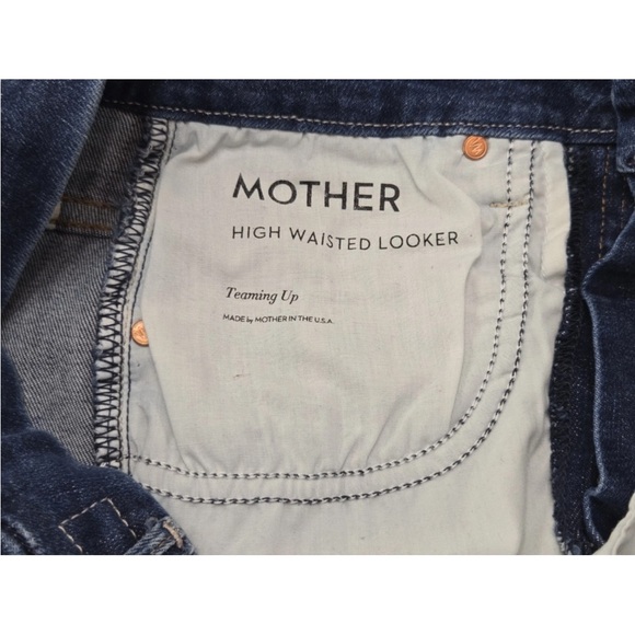 Mother Jeans High Waisted Looker In Teaming Up Size 28 Womens - Picture 5 of 12